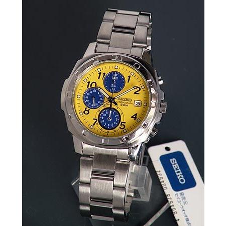 SEIKO（セイコー） 逆輸入 SND409P1 イエロー 正規海外モデルクロノ