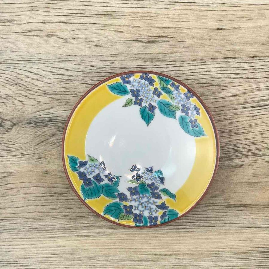 九谷焼 皿 四季の花 4.6号皿揃 中皿 大皿 おしゃれ 青郊窯 食器 陶器