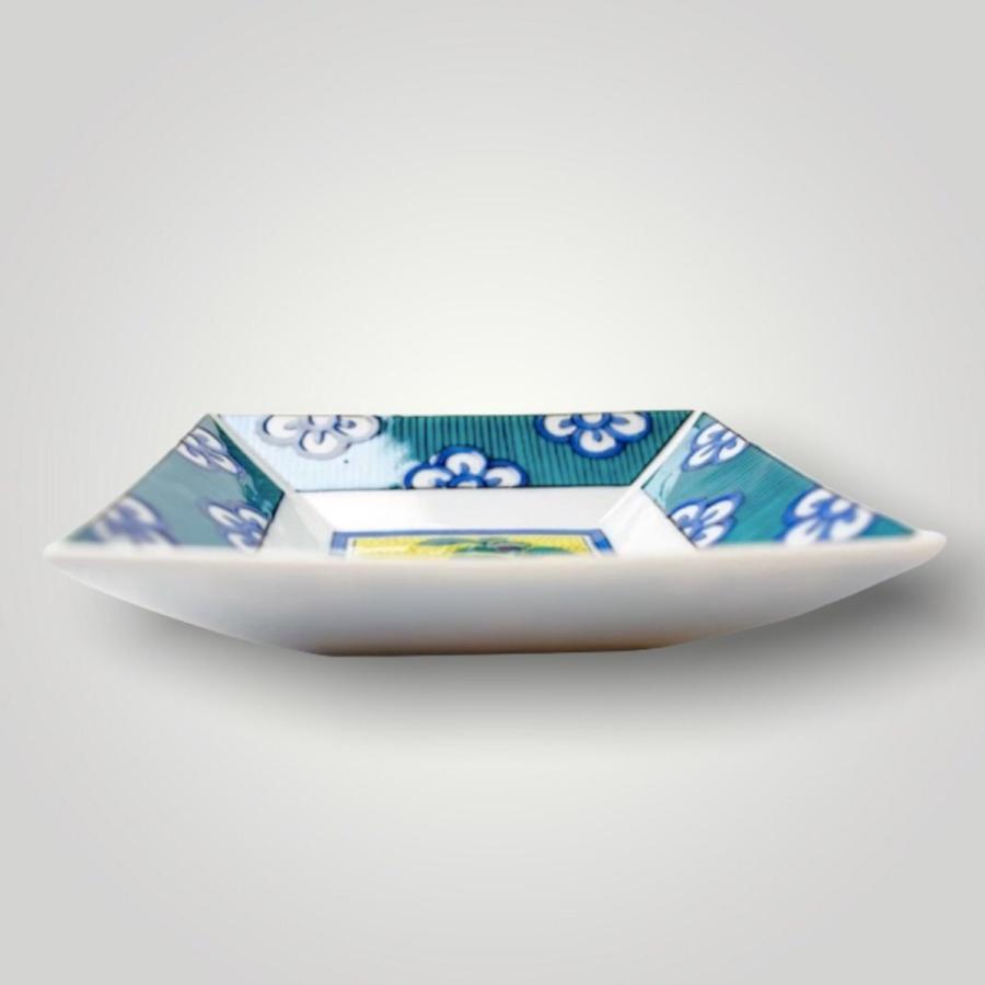 九谷焼 3号角皿 時代画風 角皿 豆皿 5枚セット おしゃれ 食器