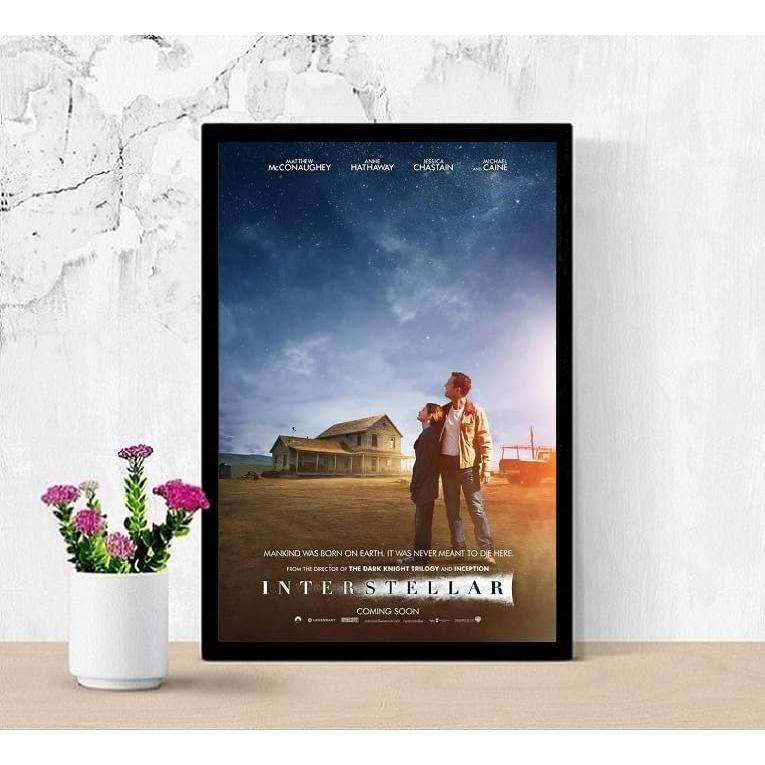 インターステラー 映画ポスター US版 黒フレーム付き A3サイズ mi4