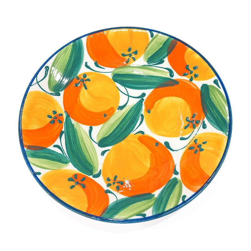 スペイン陶器 SPL-PL4606OR プレート 16cm オレンジ : 輸入雑貨