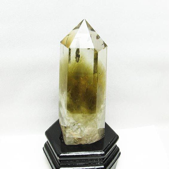 シトリン 六角柱 シトリンクォーツ 台座付属 一点物 [送料無料] 152