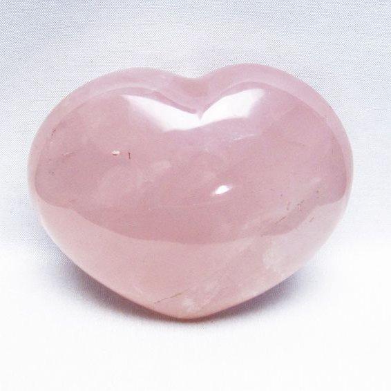 ローズクォーツ ハート 置物 一点物 155-481 : 天然石・パワーストーン