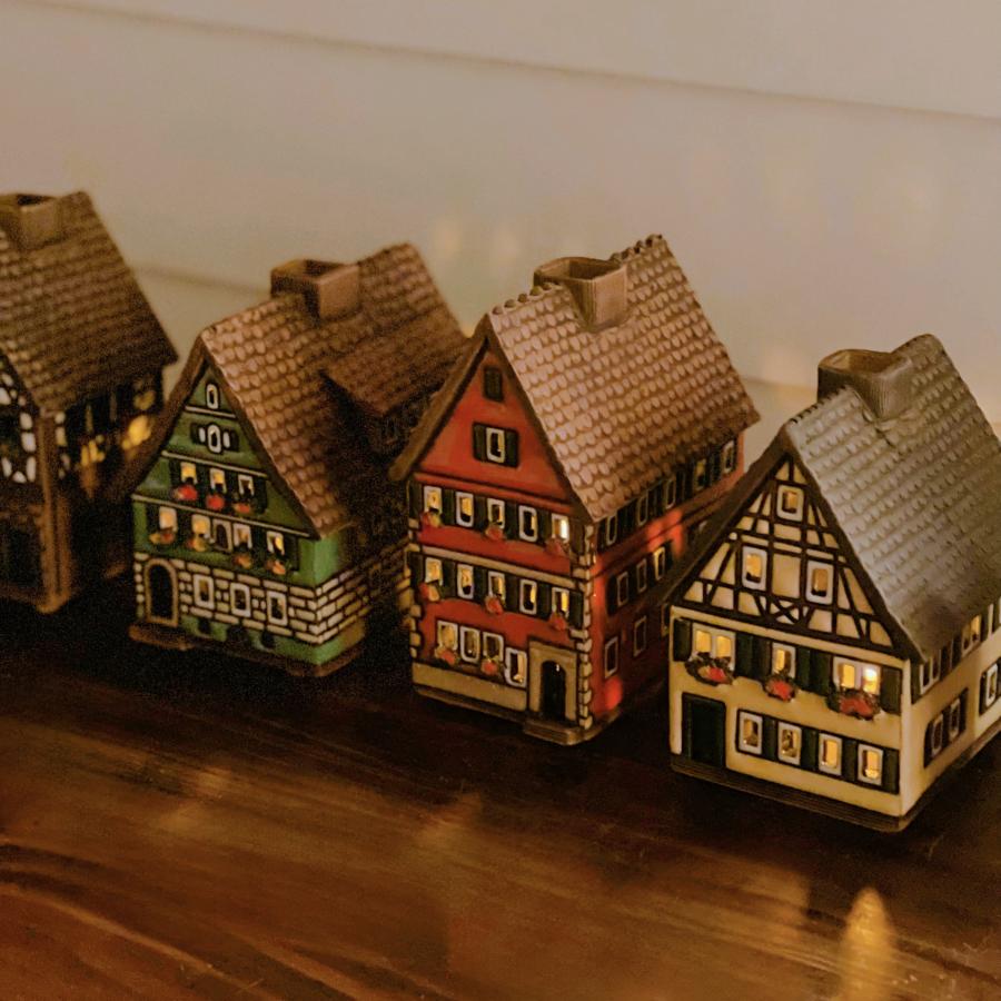 キャンドルハウス リトアニア 陶器 キャンドルホルダー キャンドル 家