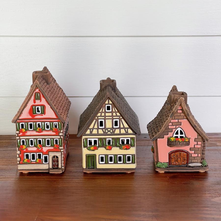 キャンドルハウス リトアニア 陶器 キャンドルホルダー キャンドル 家