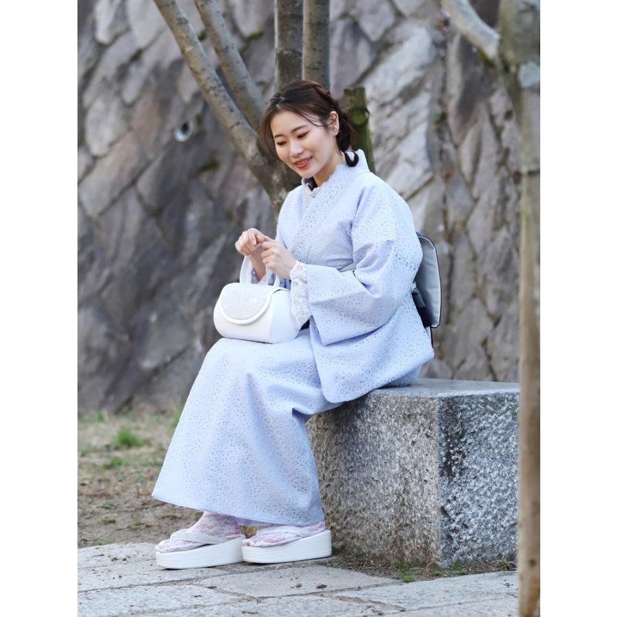 レース 着物 2点セット ワンタッチ帯 作り帯 京袋帯 レディース WAKKA