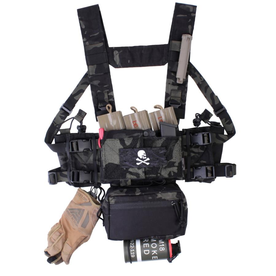 マイクロチェストリグ / マルチカムブラック : MILITAC - 通販 - Yahoo
