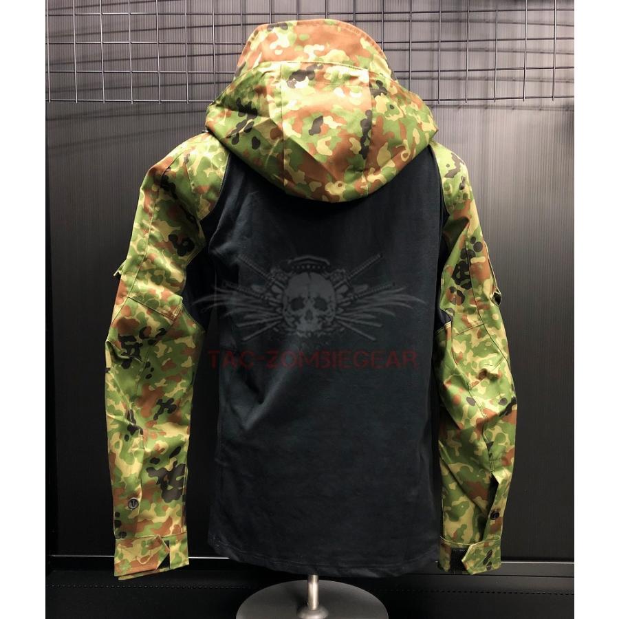 SP2 フード付き カスタム コンバットシャツ / 陸自迷彩 男女兼用