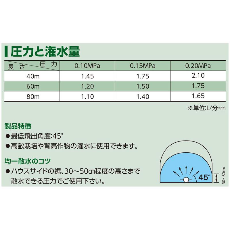 住化農業資材 (100m巻) 灌水ホース スミサンスイR 育苗 100m巻×1