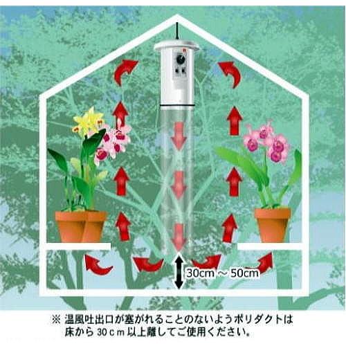 電気温風器 (100V) 温度調節機能付 SF-1016A 適応スペース1坪 天吊り