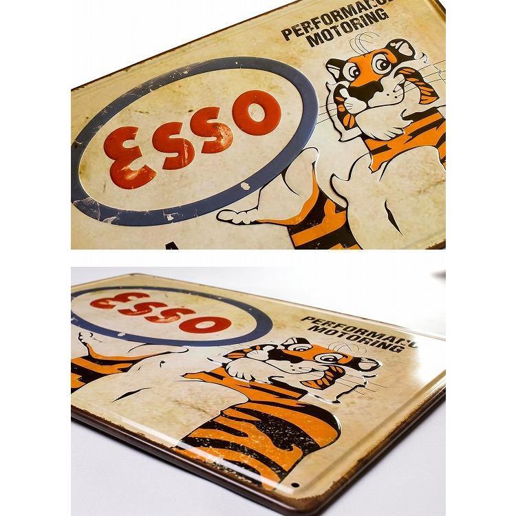 アメリカン雑貨 ブリキ看板 レトロ ガレージ esso エッソタイガー