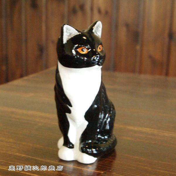 フラワーベース 黒猫 ねこ花瓶 猫 レトロ 雑貨 F : 高野縞次郎商店