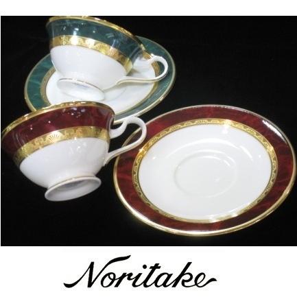 ノリタケ 【ノリタケ】≪フィッツジェラルド≫ ティー・コーヒー碗皿