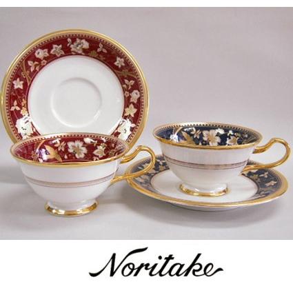 ノリタケ 【ノリタケ】≪サブライム≫ ティー・コーヒー碗皿ペア（鉄紺