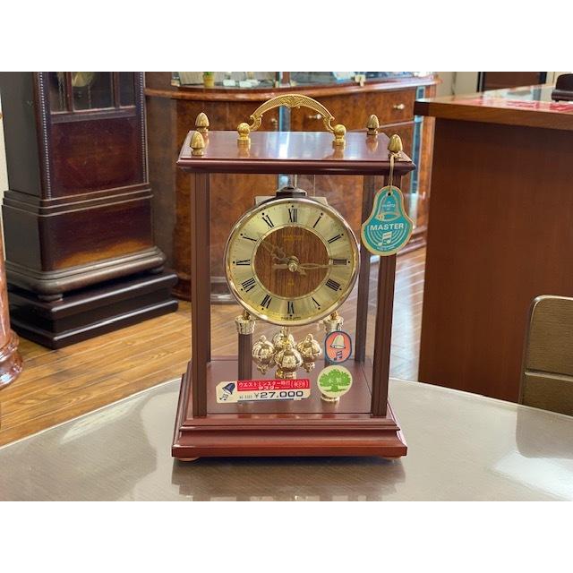 NO-M6503 日新時計工業株式会社 マスタークオーツ 高級水晶置時計