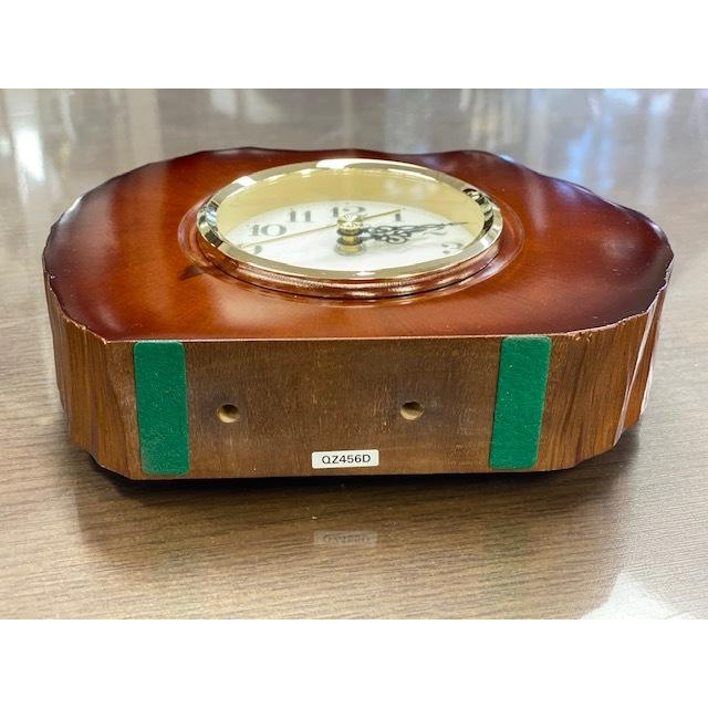 SEIKO（セイコー） QZ456D SEIKO 置時計 クオーツクロック 茶色 年輪