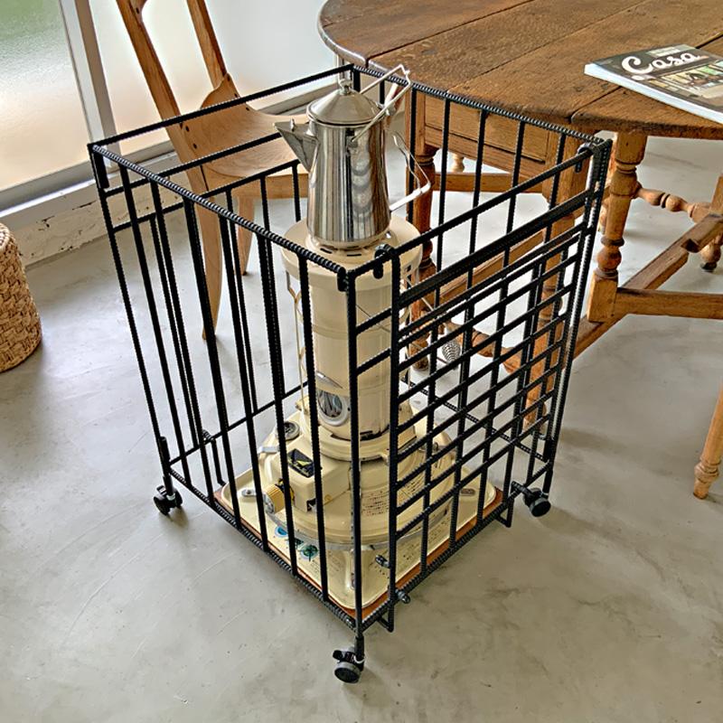 キャスター付き ストーブガード 折畳み 収納タイプ アラジン ストーブ