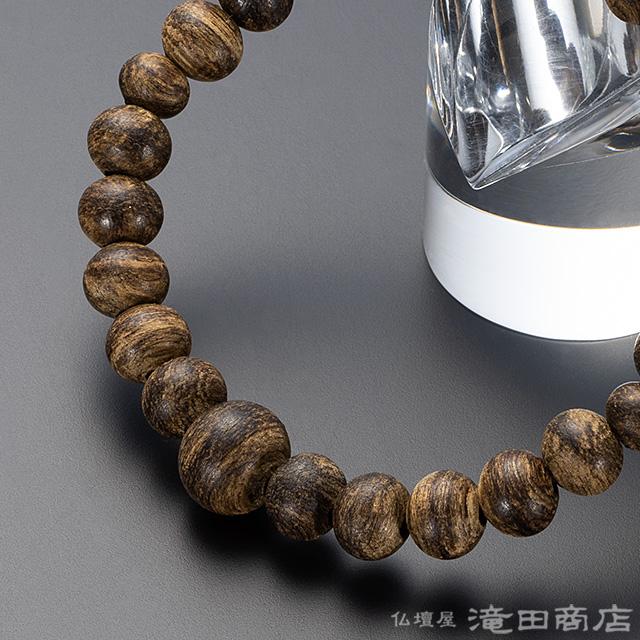 仏壇屋 滝田商店 腕輪念珠 数珠 ブレスレット プレミアム 沈香(じん