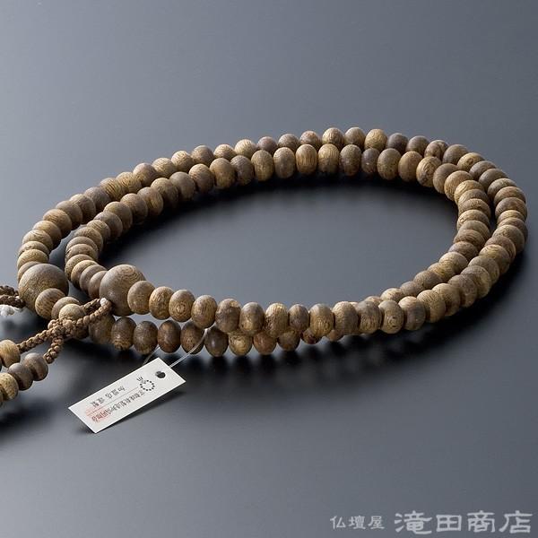 仏壇屋 滝田商店 数珠 真言宗 男性用 沈香(じんこう) みかん玉 尺3