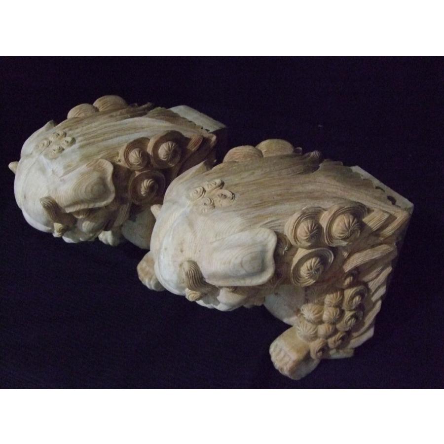 獅子鼻】 社寺仏閣、山車、だんぢり 木鼻6寸 1組（2体） : 田中