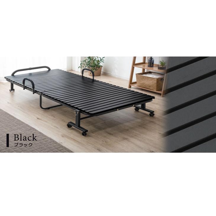 タンスのゲン 25日正午〜+3% 折りたたみベッド すのこ シングル ワイド