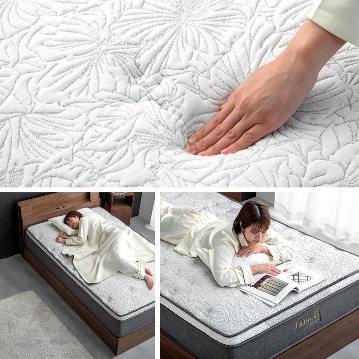 タンスのゲン マットレス クイーン 超極厚28cm ポケットコイル ピロー