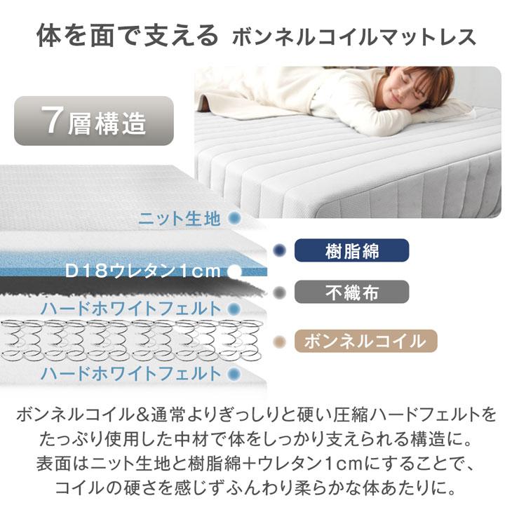 タンスのゲン 25日正午〜+3% ベッド マットレス付き シングルベッド