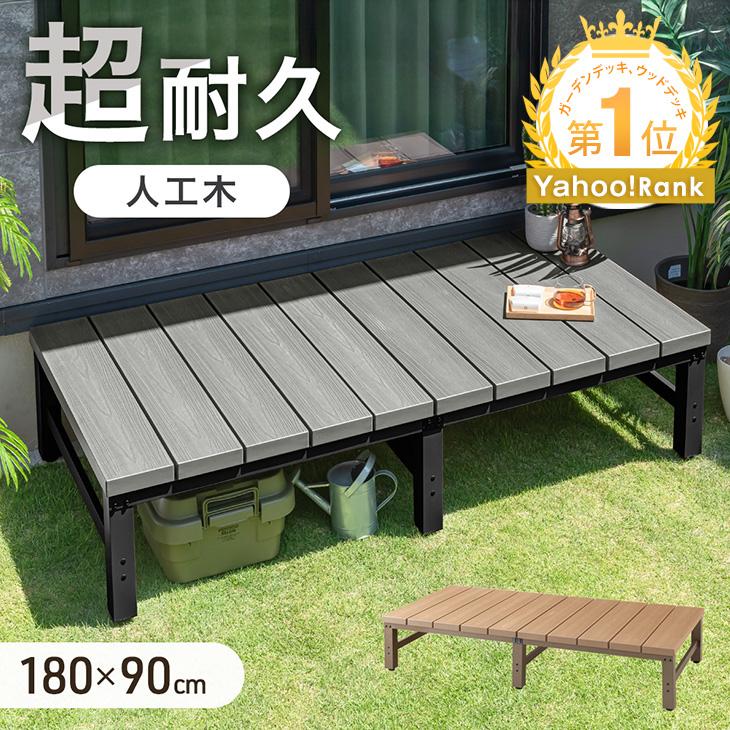 タンスのゲン ウッドデッキ 人工木 置くだけ 0.5坪用 ガーデンデッキ