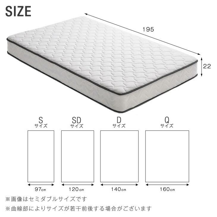 タンスのゲン シングルベッド マットレス付き すのこベッド シングル