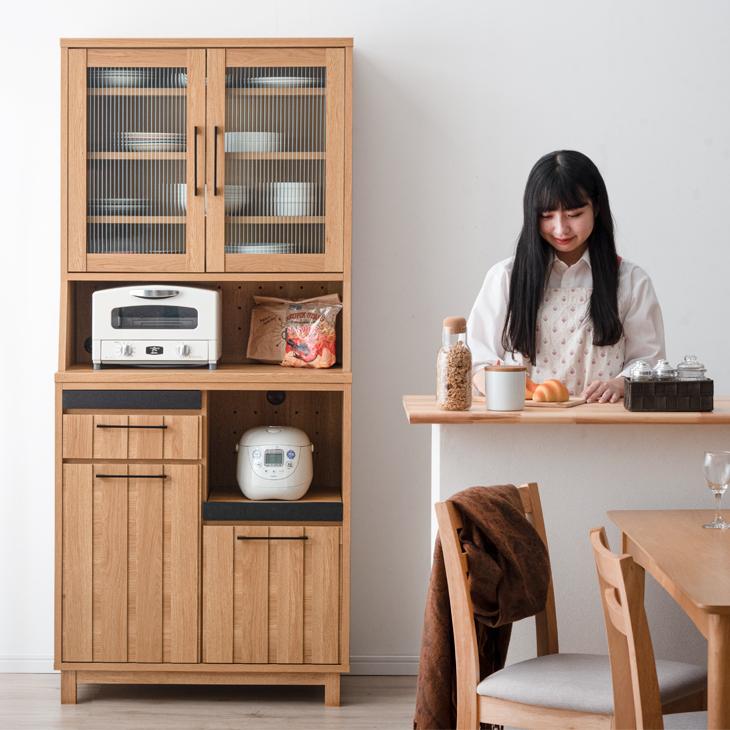 タンスのゲン 25日正午〜+3% レンジ台 食器棚 収納 おしゃれ キッチン