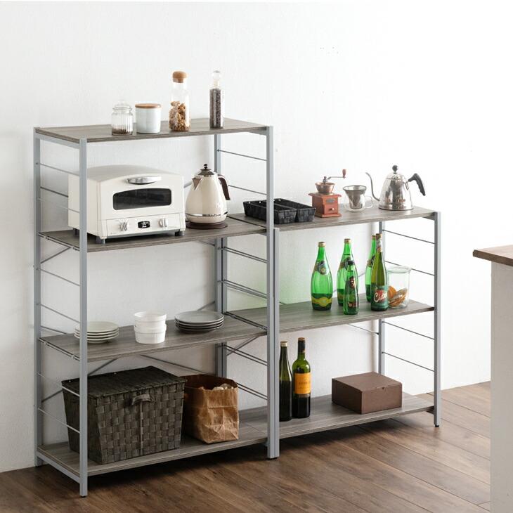 タンスのゲン 25日正午〜+3% シェルフ おしゃれ シェルフ棚 収納 幅80