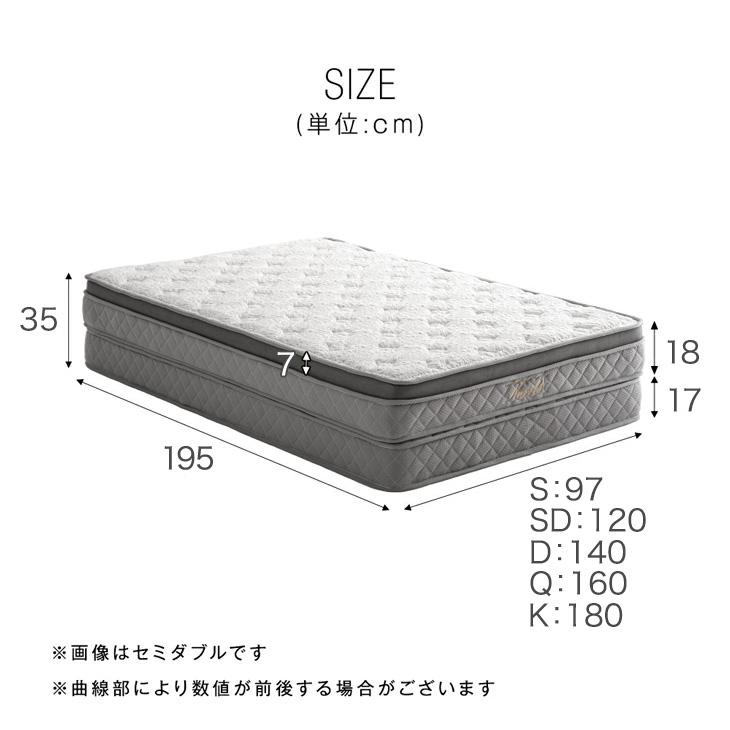 タンスのゲン 25日正午〜+3% マットレス ダブル 超極厚 35cm 高反発