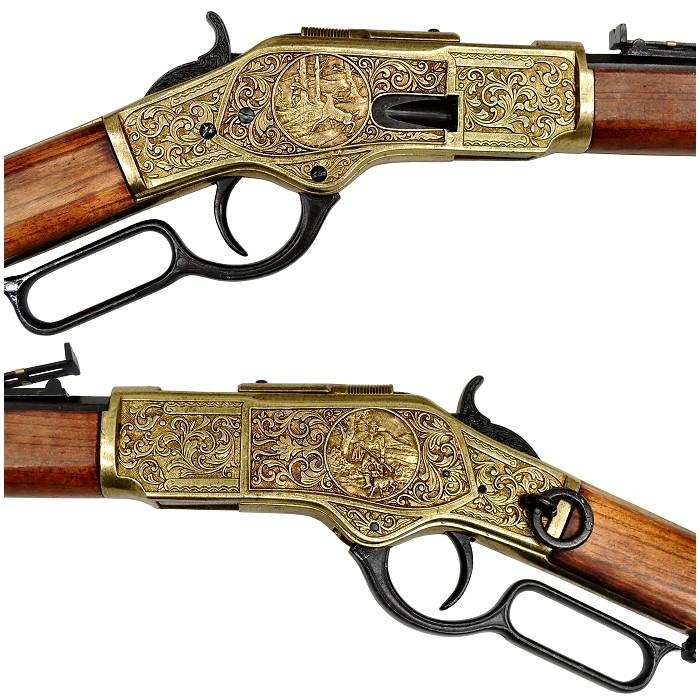 ☆DENIX M1873 ウィンチェスターカービン 彫刻入り アメリカ ゴールド