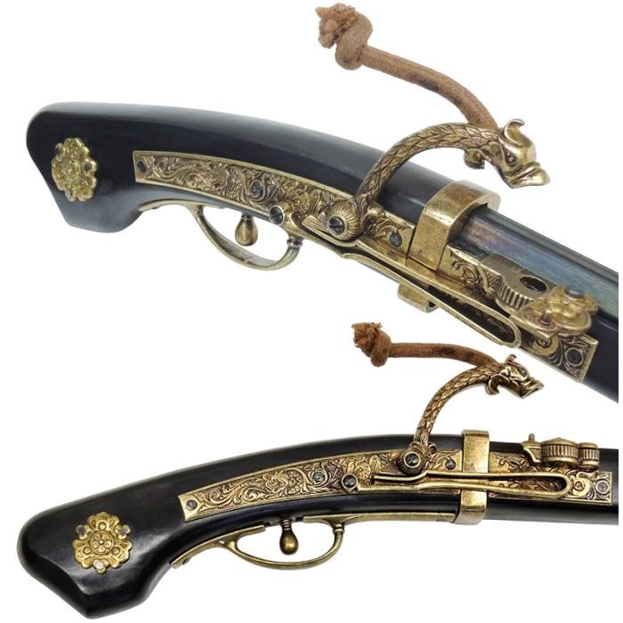 ☆DENIX 火縄銃 種子島 ポルトガル伝来モデル 日本 黒 1274/N