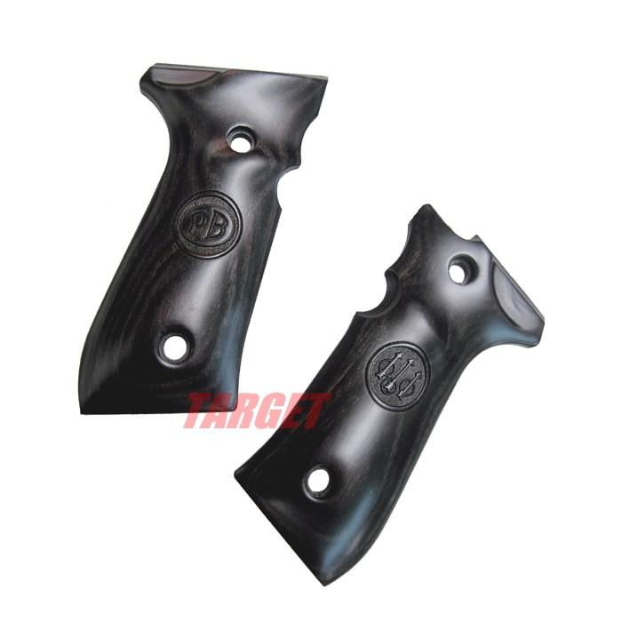 アルタモント ベレッタ M92F用 木製グリップ スムース パネル ロゴ入り