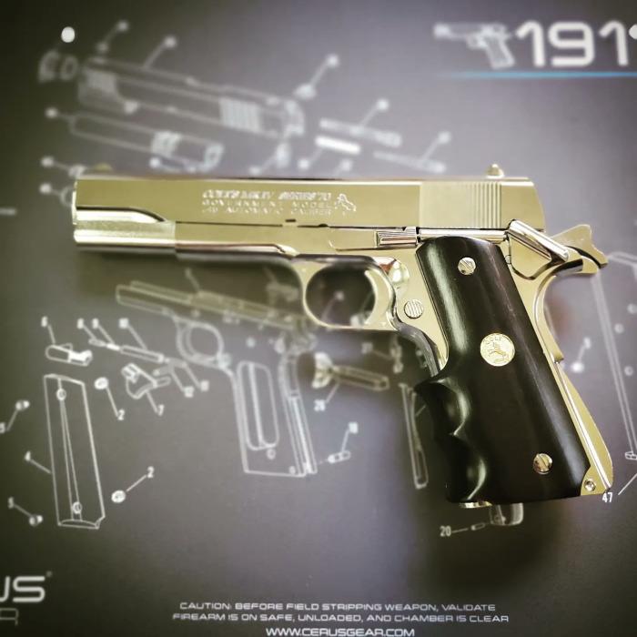 ☆ アルタモント COLT M1911A1 ガバメント用 木製グリップ フィンガー