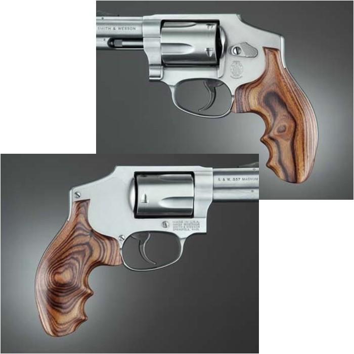HOGUE S&W Jフレーム ラウンドバット用 木製MONOグリップ スムース