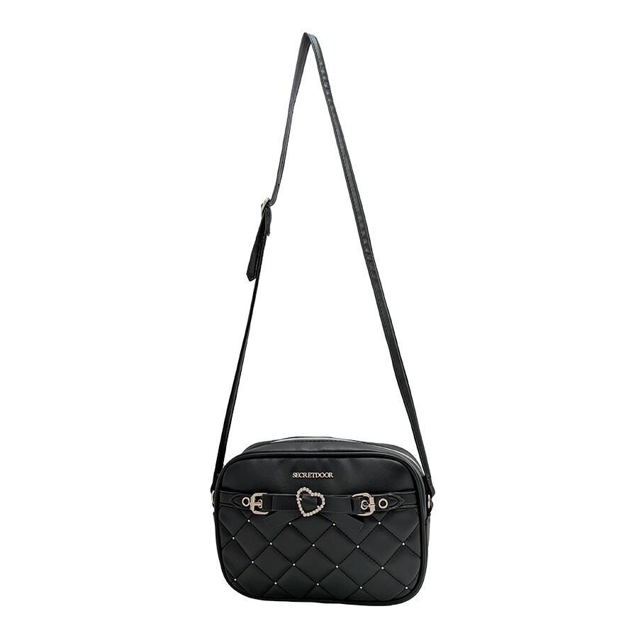 Secret Door】 333022 プルーン キルティングショルダーバッグ 斜め
