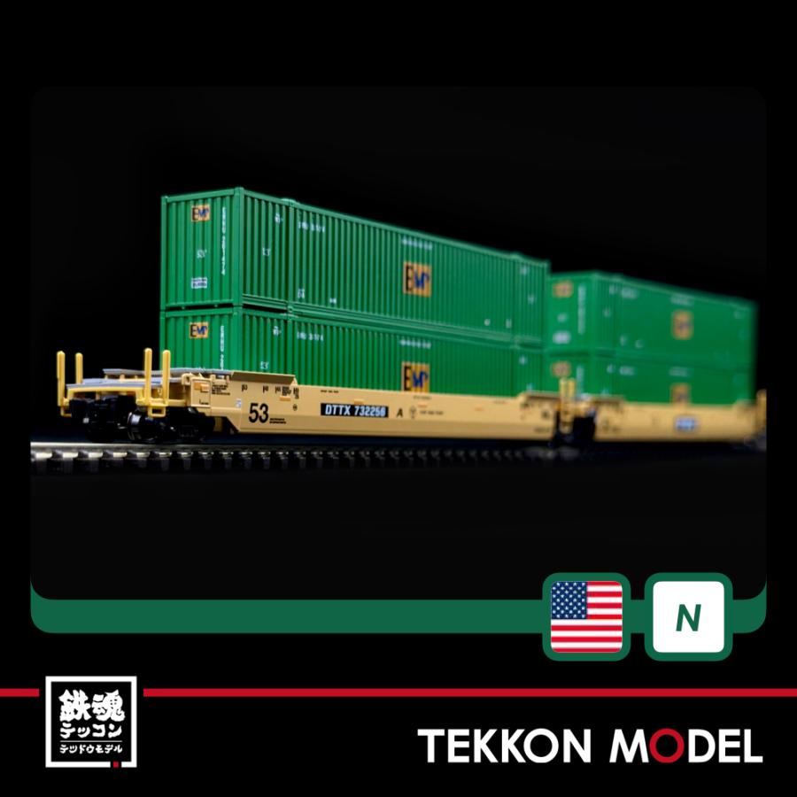 カトー（KATO） Nゲージ KATO USA 106-6187 MAXI-IV TTX 旧ロゴ 3両