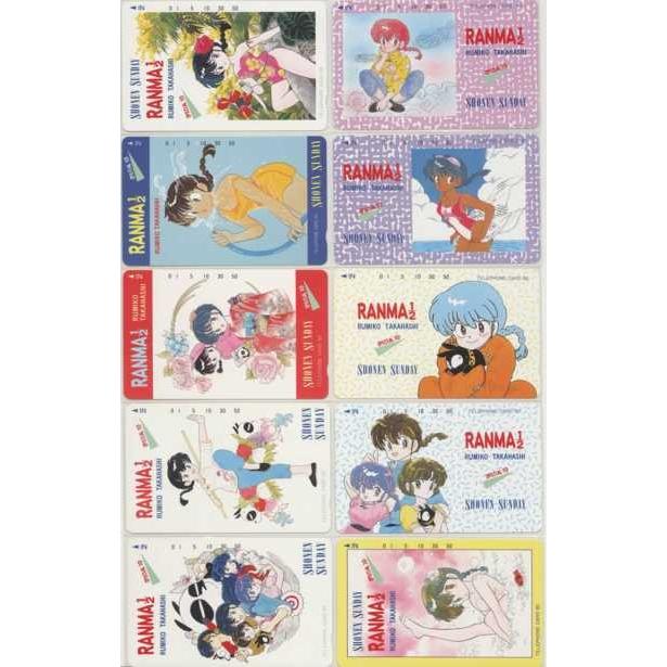 テレカ】 らんま1/2 SPECIAL10 高橋留美子 少年サンデー 10枚セット