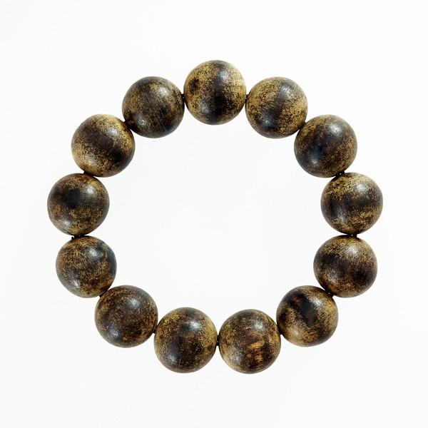 香木 沈香 (じんこう) アロマ 老沈香ブレスレット φ18mm