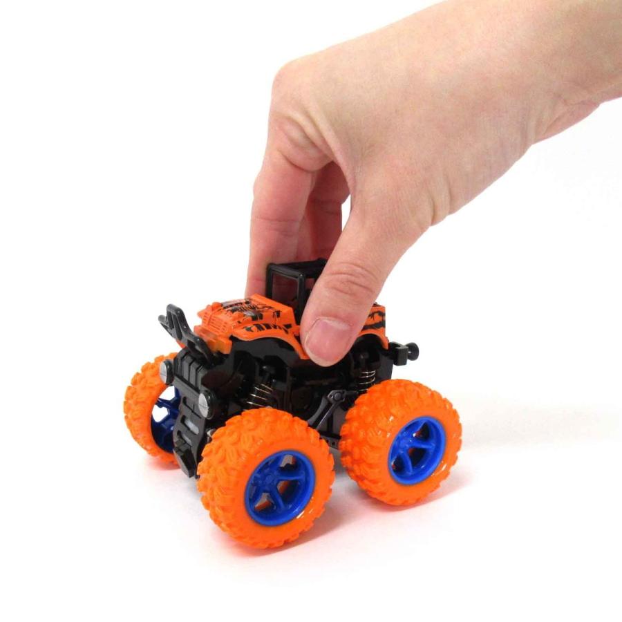 フリクション ミニカー 4WD モンスターZAP 4色×2個セット 8個入りBOX