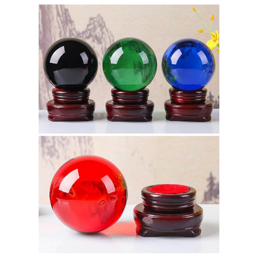 水晶ボール 水晶玉 赤水晶 パワーストーン 黄水晶 縁起物 人気 風水