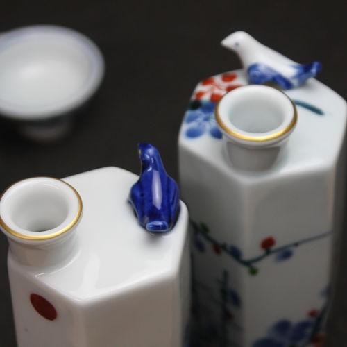 うぐいす徳利&盃2個セット 美濃焼 丸モ高木陶器 日本製 : 手しごと本舗