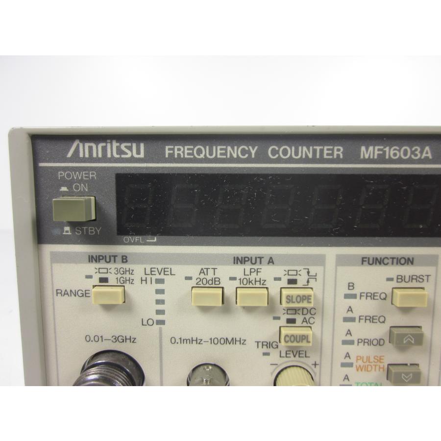 中古】周波数カウンタ MF1603A アンリツ Anritsu 0.1mHz〜3GHz タイム