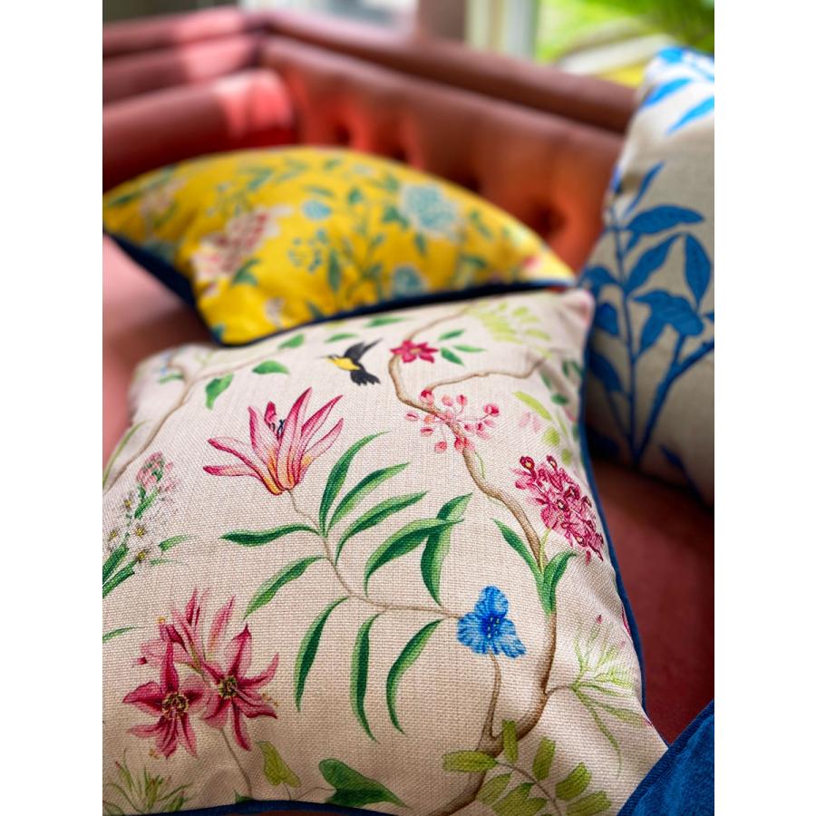 THE-SECRET-GARDEN シノワズリ 花鳥柄 クッションカバー 全4種類 中国