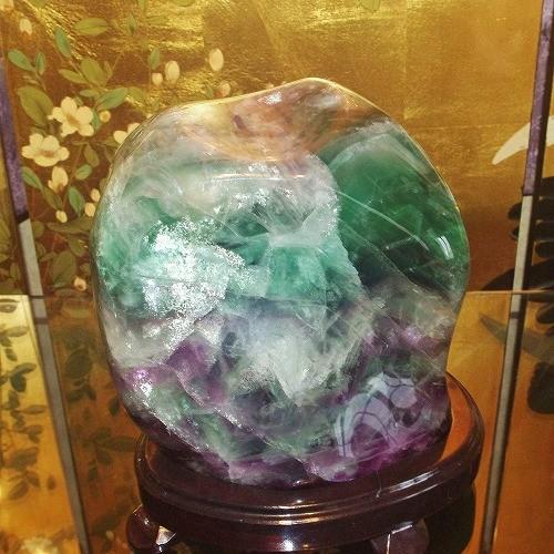 theory xyz フローライト 原石 置物 大型 9.1kg 美品 天然石 蛍石 甲府