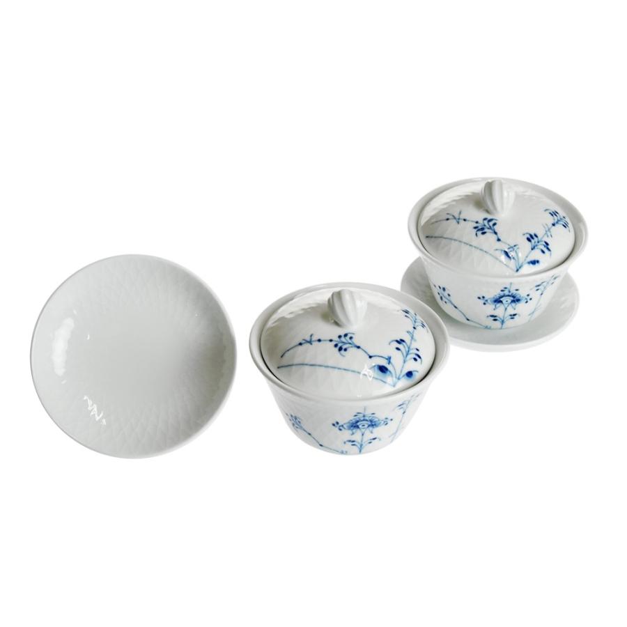 ブルーパルメッテ 食器 蓋つき茶碗 北欧 ペア ロイヤルコペンハーゲン