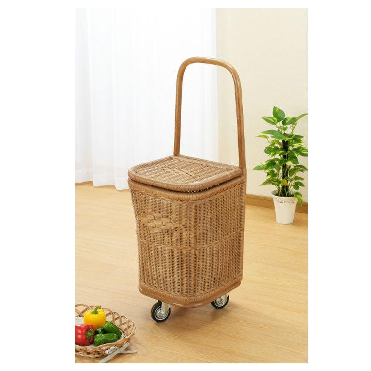 ラタンショッピングカート R-207 今枝商店 メーカー取り寄せ品 / 籐