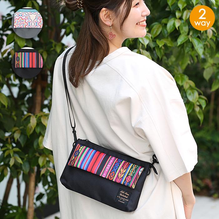 チチカカ（TITICACA） クリアポケットマルチショルダーバッグ